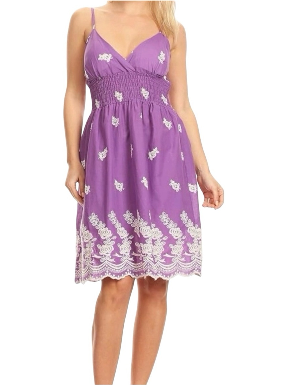 NWT “SHE’S COOL” PURPLE/LILAC SPAGHETTI STRAP SUNDRESS SIZE M